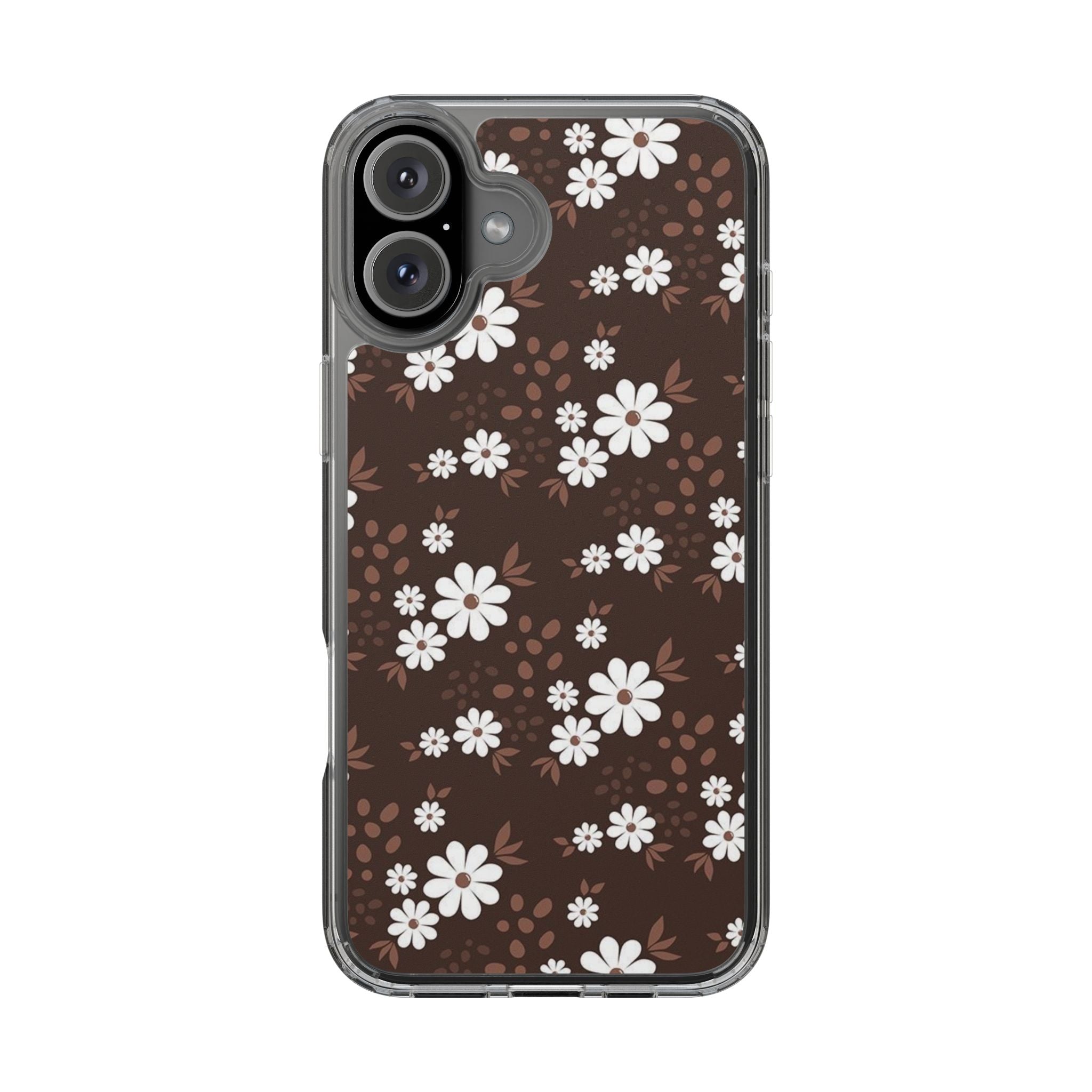 Floral Clear Phone Case, Durable Phone Cover, Transparent Phone Protection, Gift for Her, Spring Phone Accessory