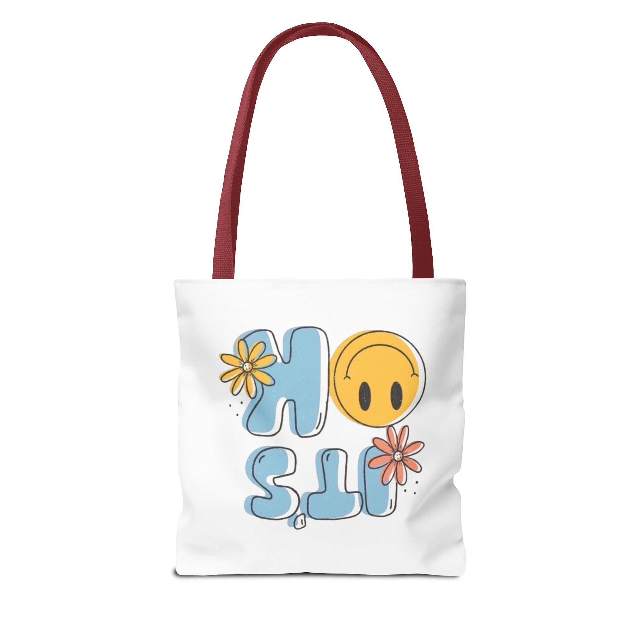 Cheerful Tote Bag - 'It's OK', Colorful Floral Design, Everyday Use, Gift for Friends, Beach & Shopping Bag