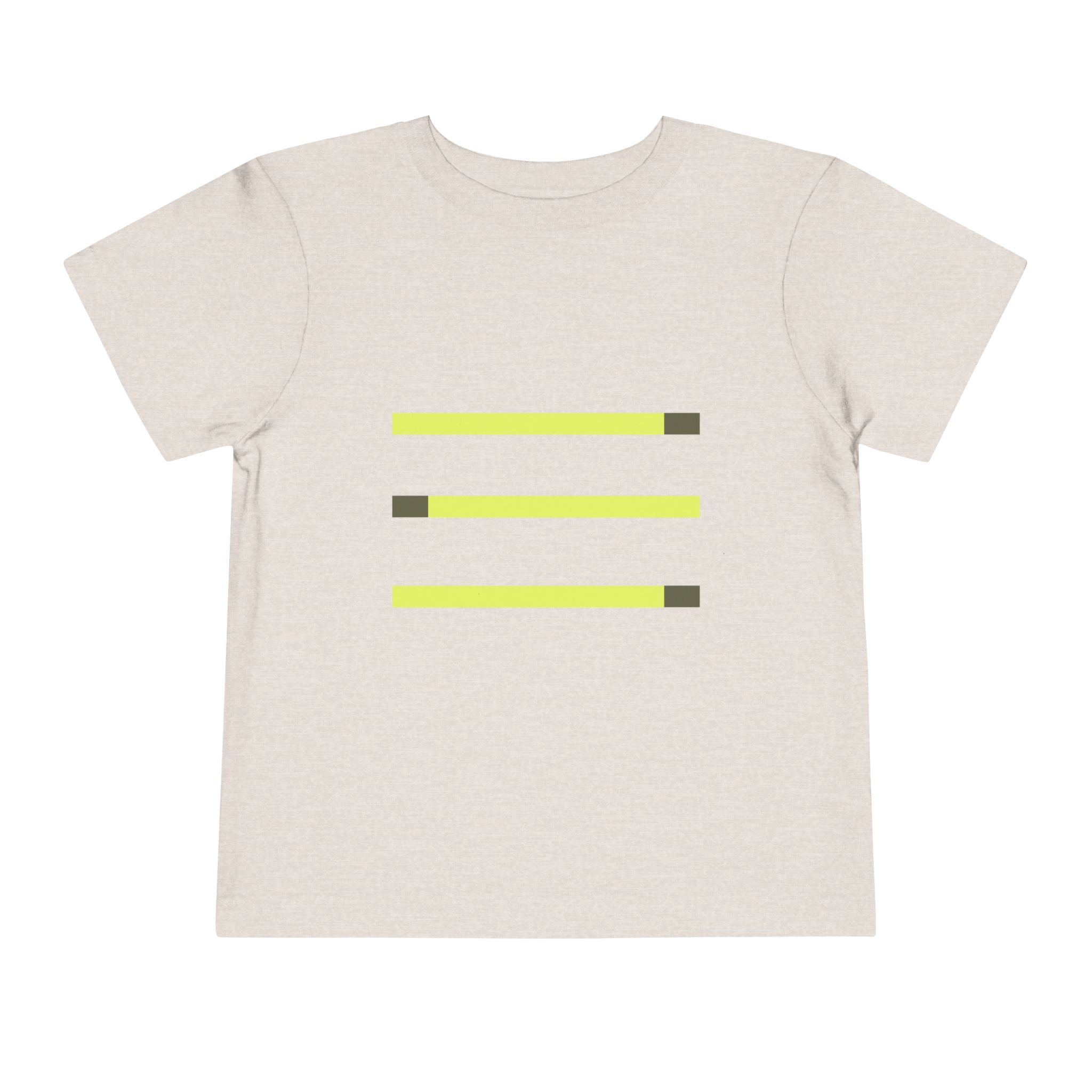 Toddler Short Sleeve Tee with Yellow Lines, Kids Fashion, Summer Playwear, Birthday Gift, Everyday Comfort, Fun Casual Wear
