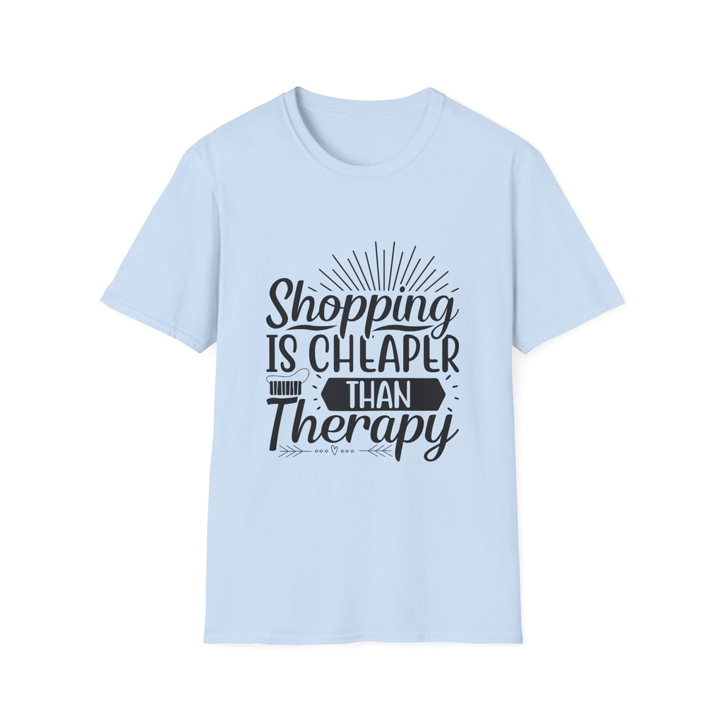 Shopping Therapy T-Shirt, Funny Gift for Shoppers, Casual Tee, Unique Humor Shirt, Gift for Her