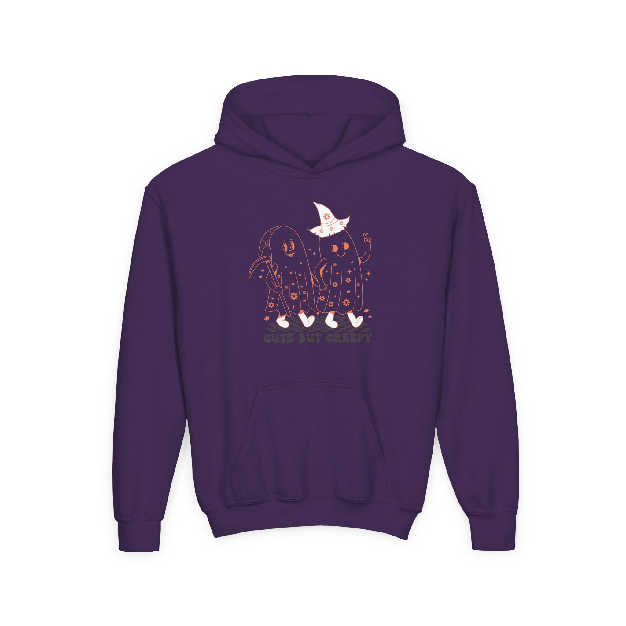 Cute but Creepy Youth Hoodie | Trendy Sweatshirt for Teens | Unique Gift for Halloween, Birthdays, or Everyday Wear