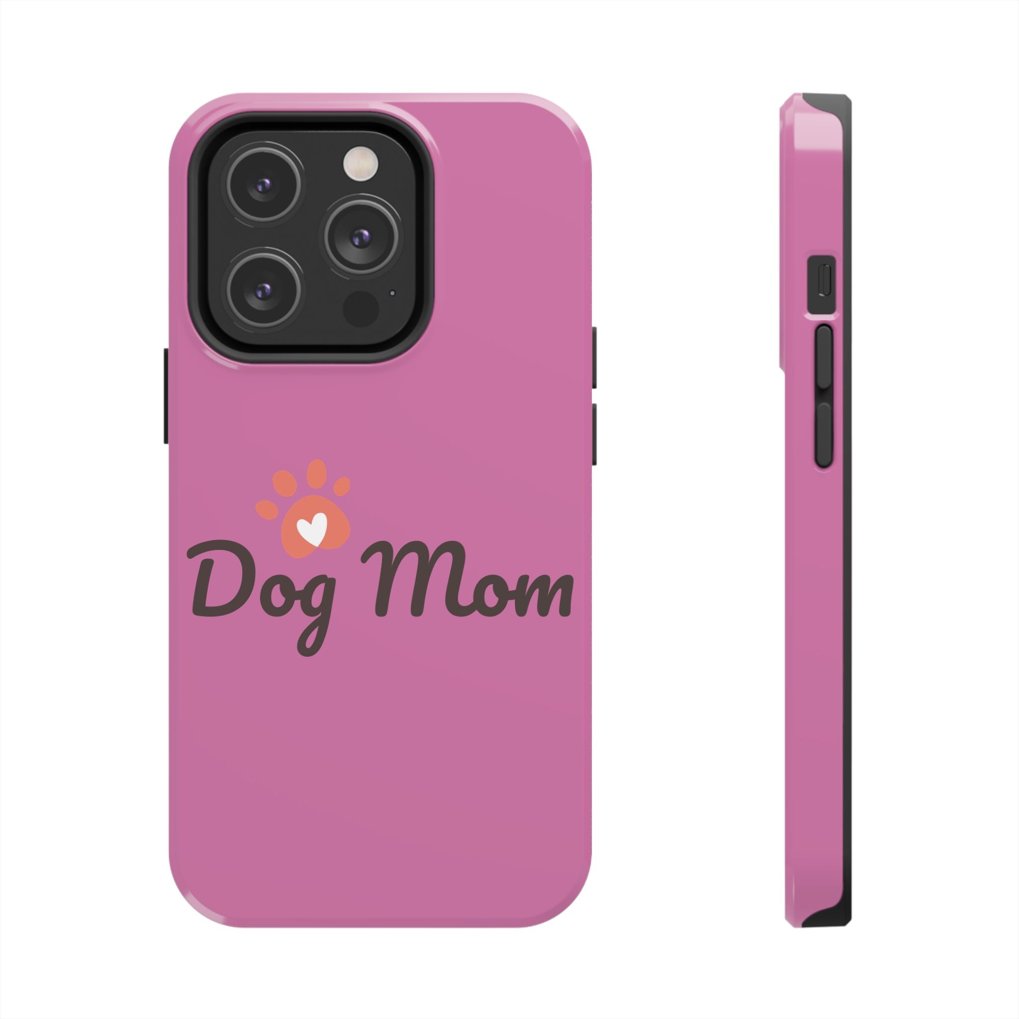 Dog Mom Phone Cases, Protective Cases for Pet Lovers, Gifts for Dog Owners, Cute Pink Cases, Dog Lover Accessories