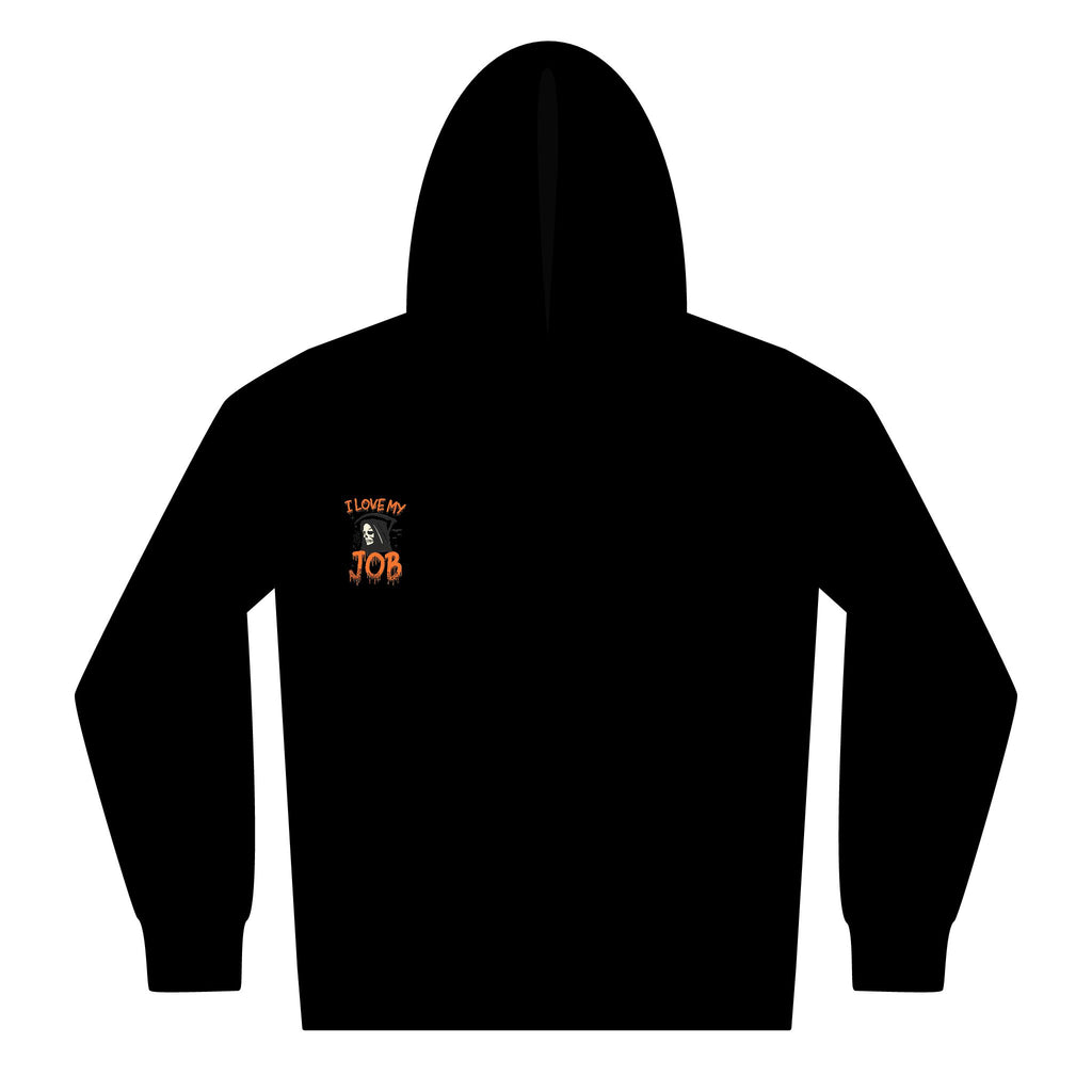 Halloween-Themed Youth Zipped Hoodie, Perfect for Fall, Spooky Season, Fun Job Gift, Cozy Layer, Cute Teens Apparel