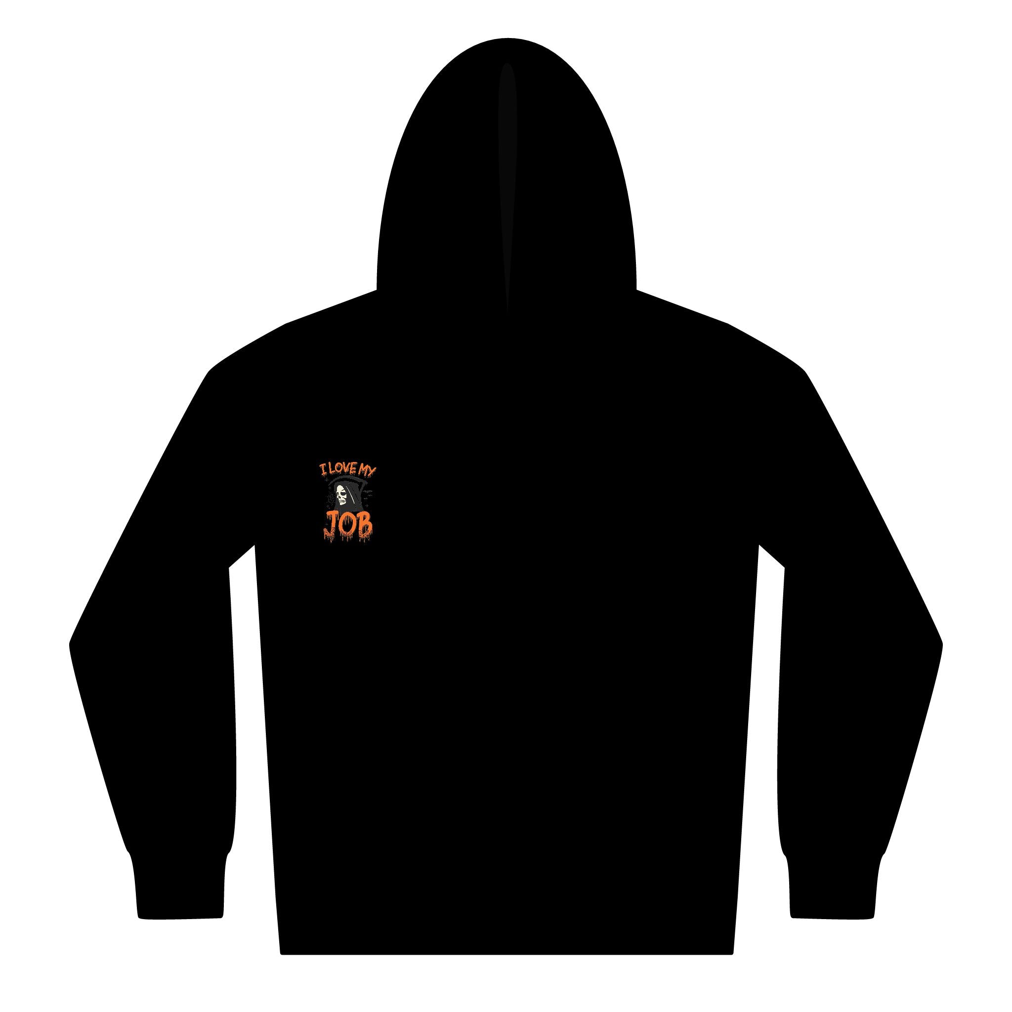 Halloween-Themed Youth Zipped Hoodie, Perfect for Fall, Spooky Season, Fun Job Gift, Cozy Layer, Cute Teens Apparel