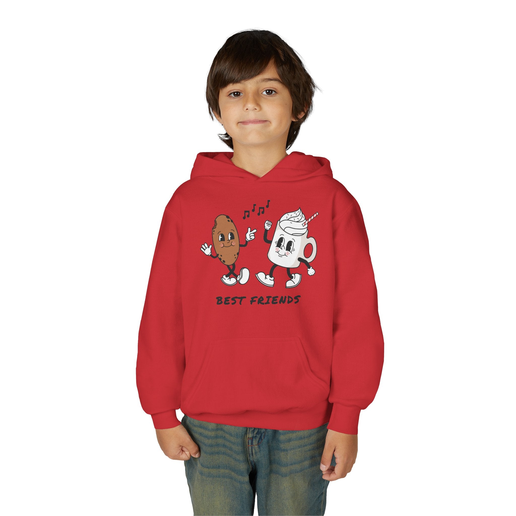 Best Friends Youth Hoodie - Cute Friendship Sweatshirt for Kids, Gift for Besties, Matching Outfit, Cozy Wear for Playdates