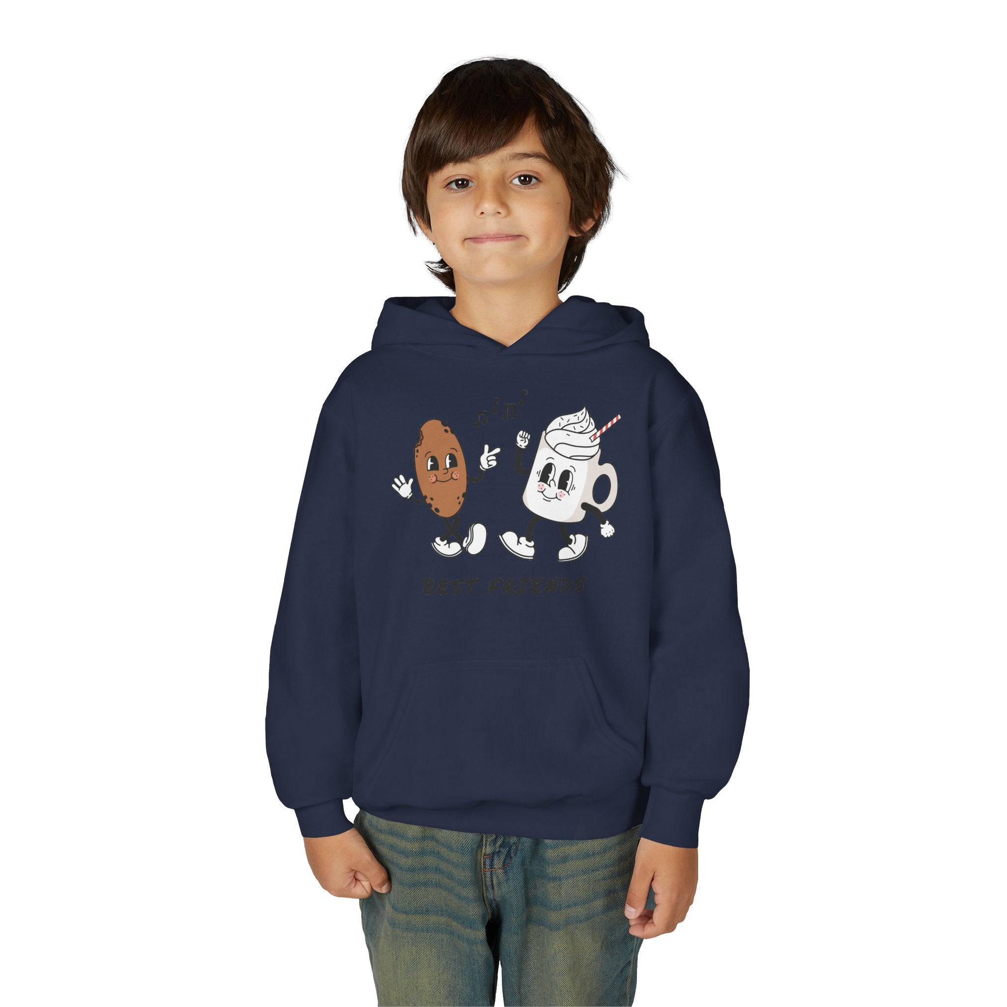 Best Friends Youth Hoodie - Cute Friendship Sweatshirt for Kids, Gift for Besties, Matching Outfit, Cozy Wear for Playdates