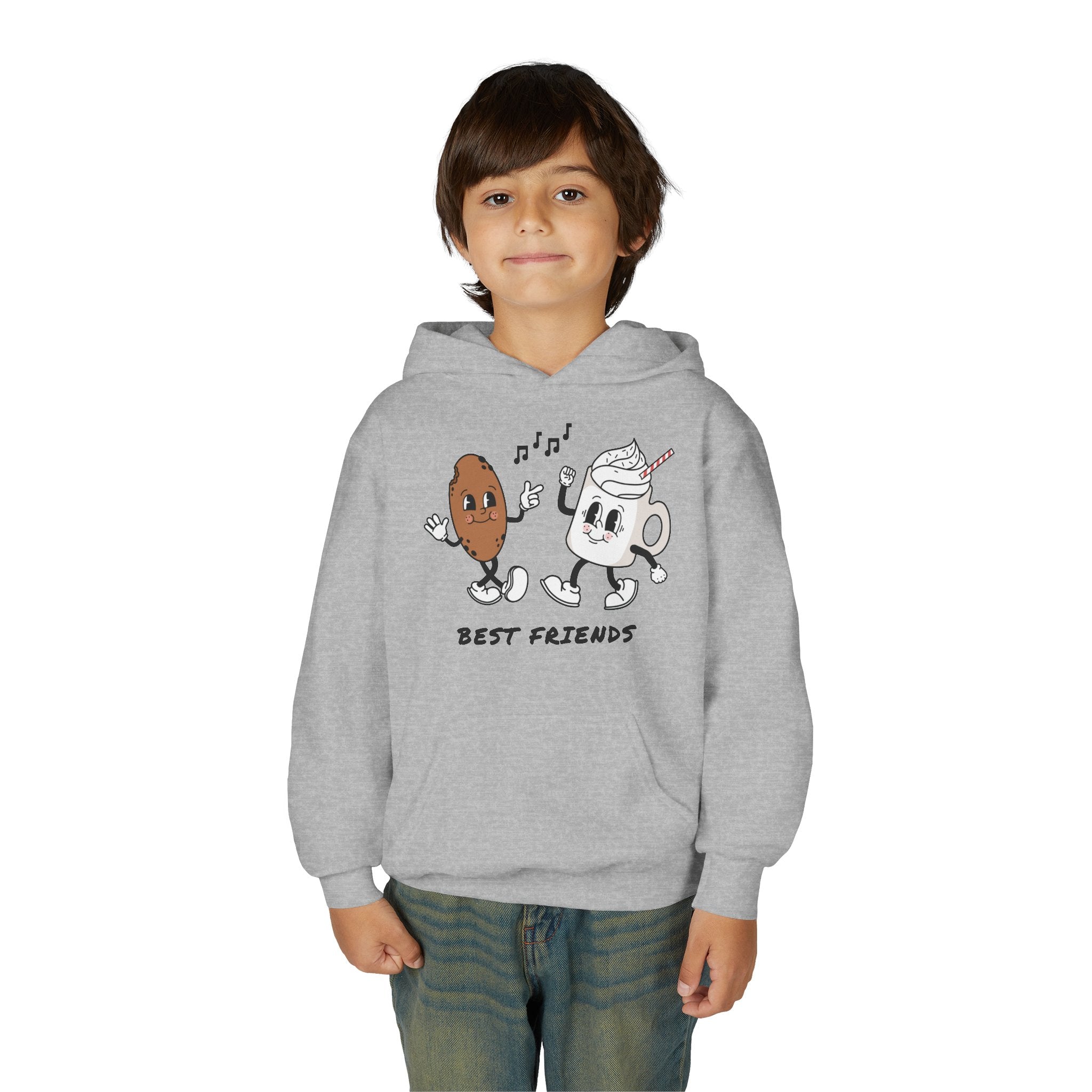 Best Friends Youth Hoodie - Cute Friendship Sweatshirt for Kids, Gift for Besties, Matching Outfit, Cozy Wear for Playdates