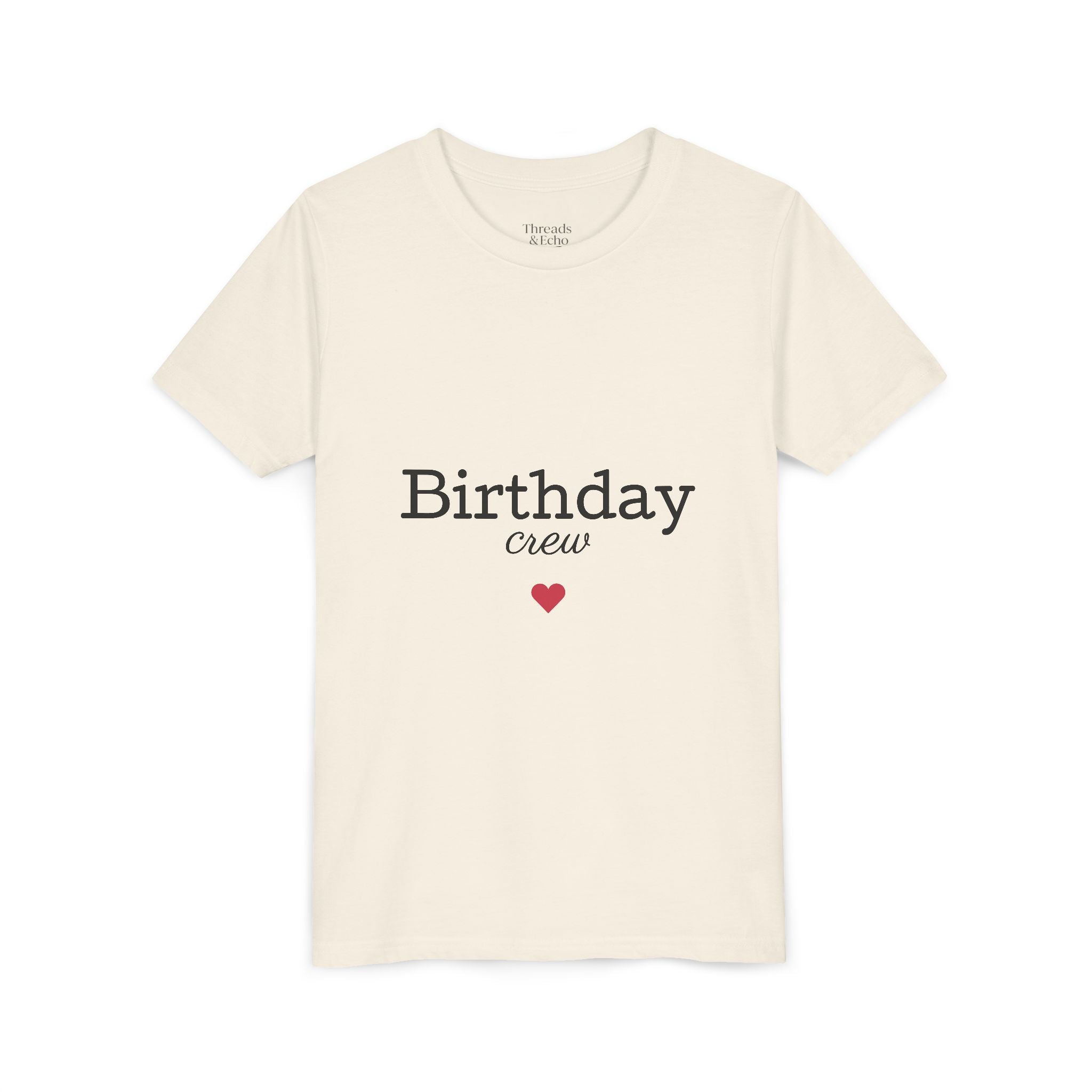 Birthday Crew Youth Tee, Fun Birthday Gift, Kids Party Shirt, Celebration Apparel, Birthday Celebration Clothing