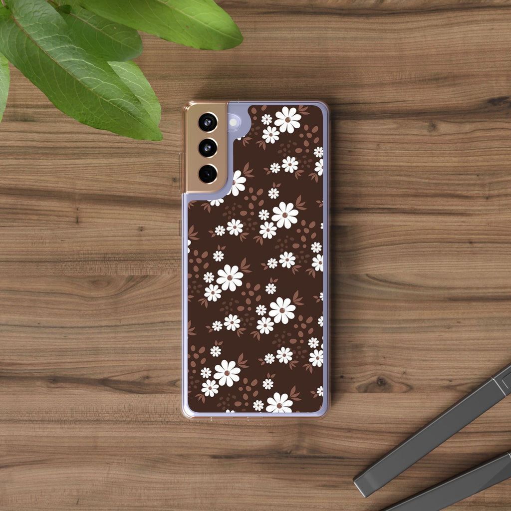 Floral Clear Phone Case, Durable Phone Cover, Transparent Phone Protection, Gift for Her, Spring Phone Accessory