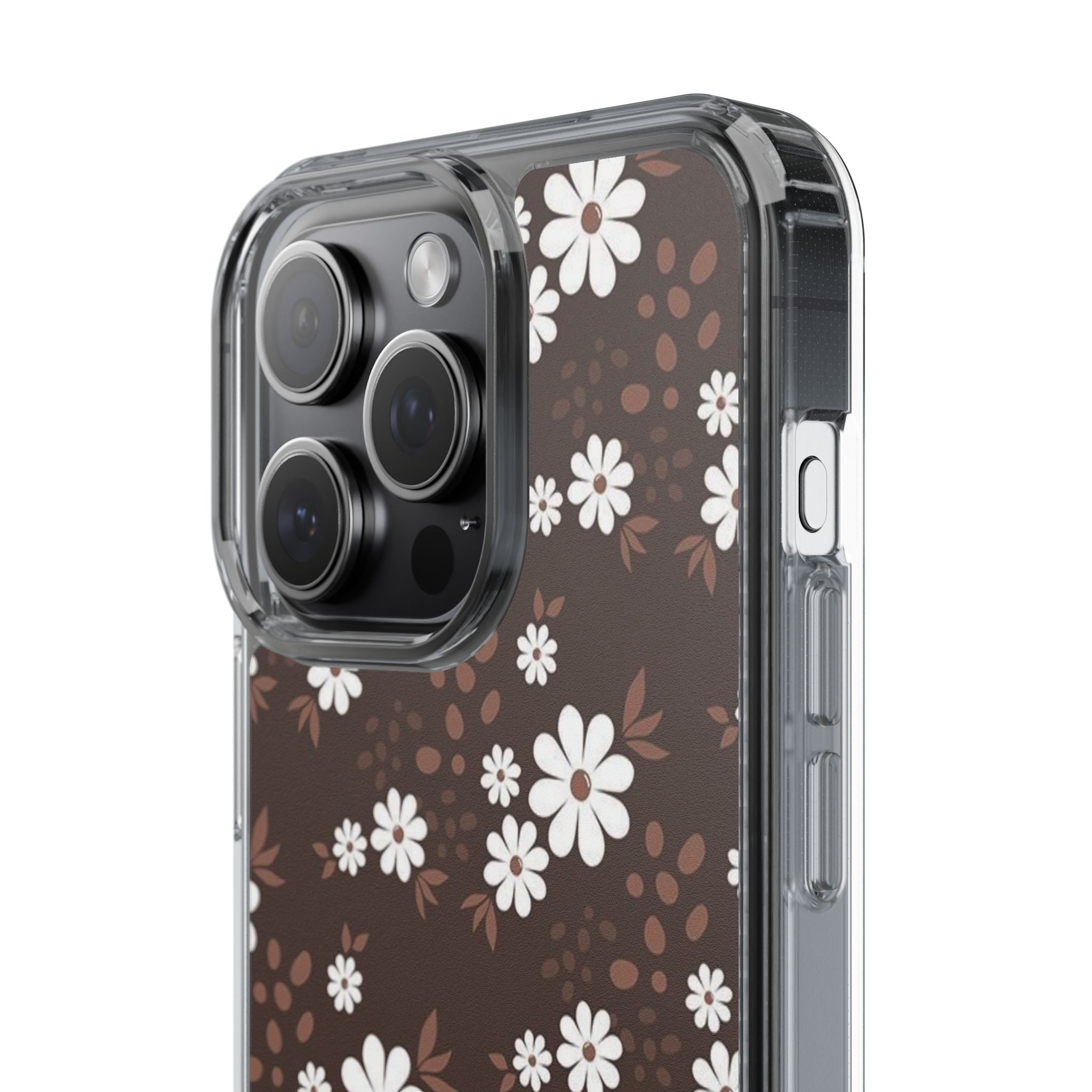 Floral Clear Phone Case, Durable Phone Cover, Transparent Phone Protection, Gift for Her, Spring Phone Accessory