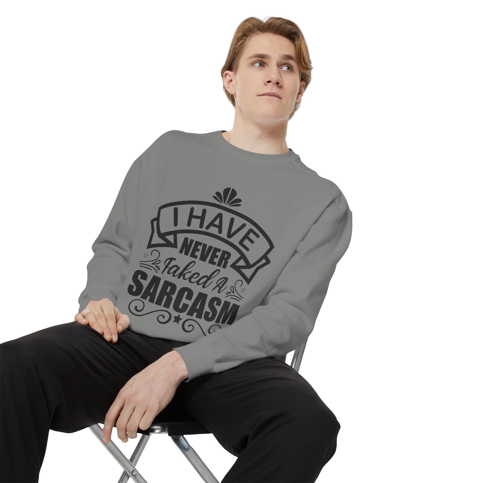 Sarcasm Sweatshirt - Funny Gift for Friends, Unisex Crewneck, Casual Wear, Cozy Style, Humor Apparel
