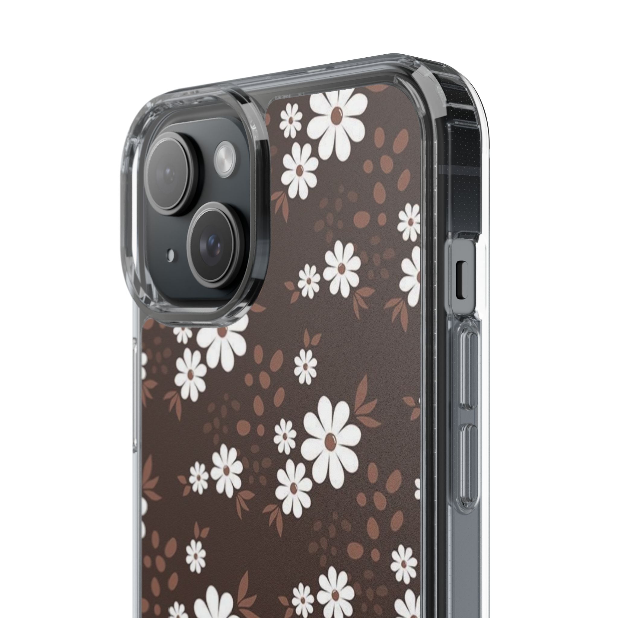 Floral Clear Phone Case, Durable Phone Cover, Transparent Phone Protection, Gift for Her, Spring Phone Accessory