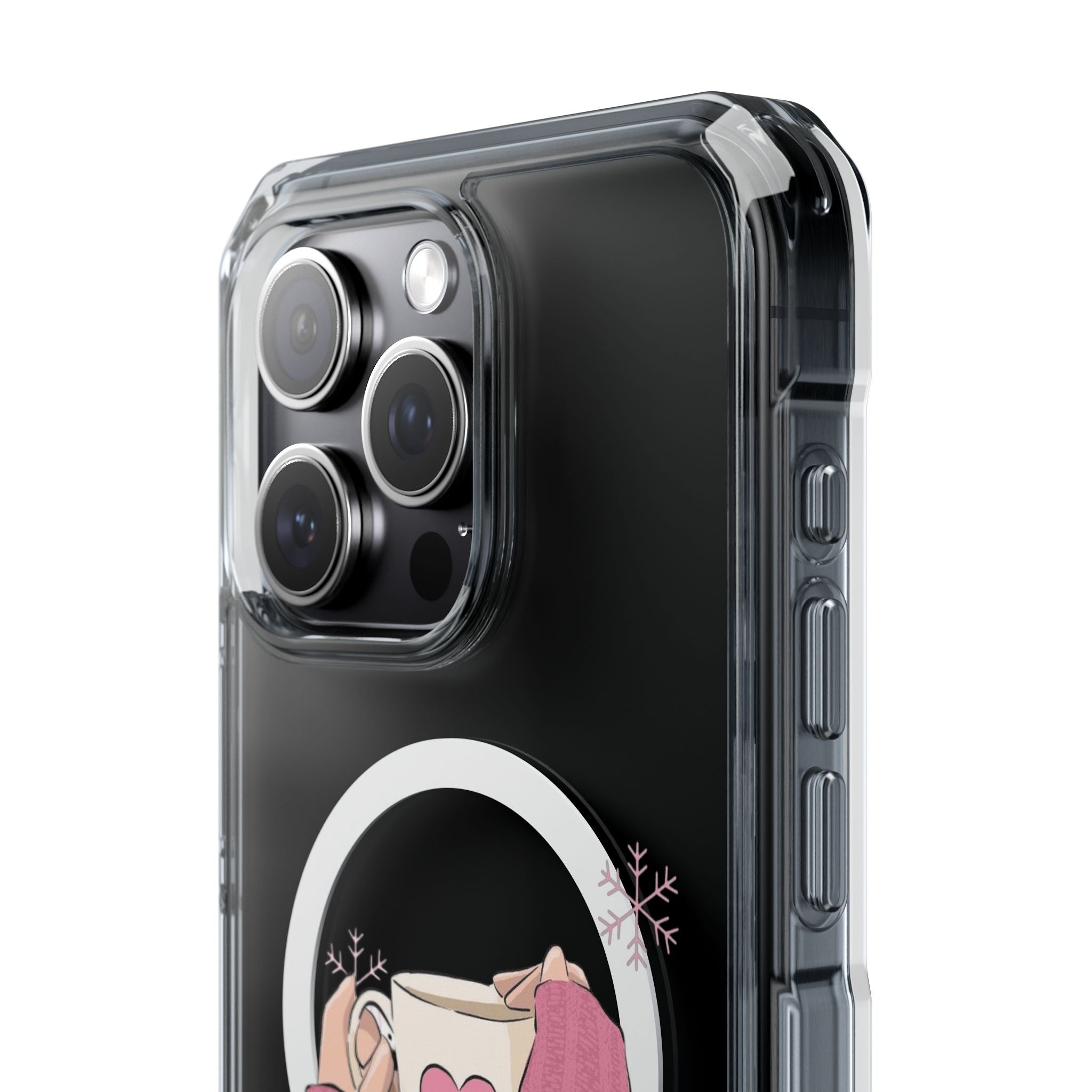 Heartwarming Magnetic Phone Case, Cute Smartphone Cover, Winter Accessories, Gift for Her, Instagrammable Tech