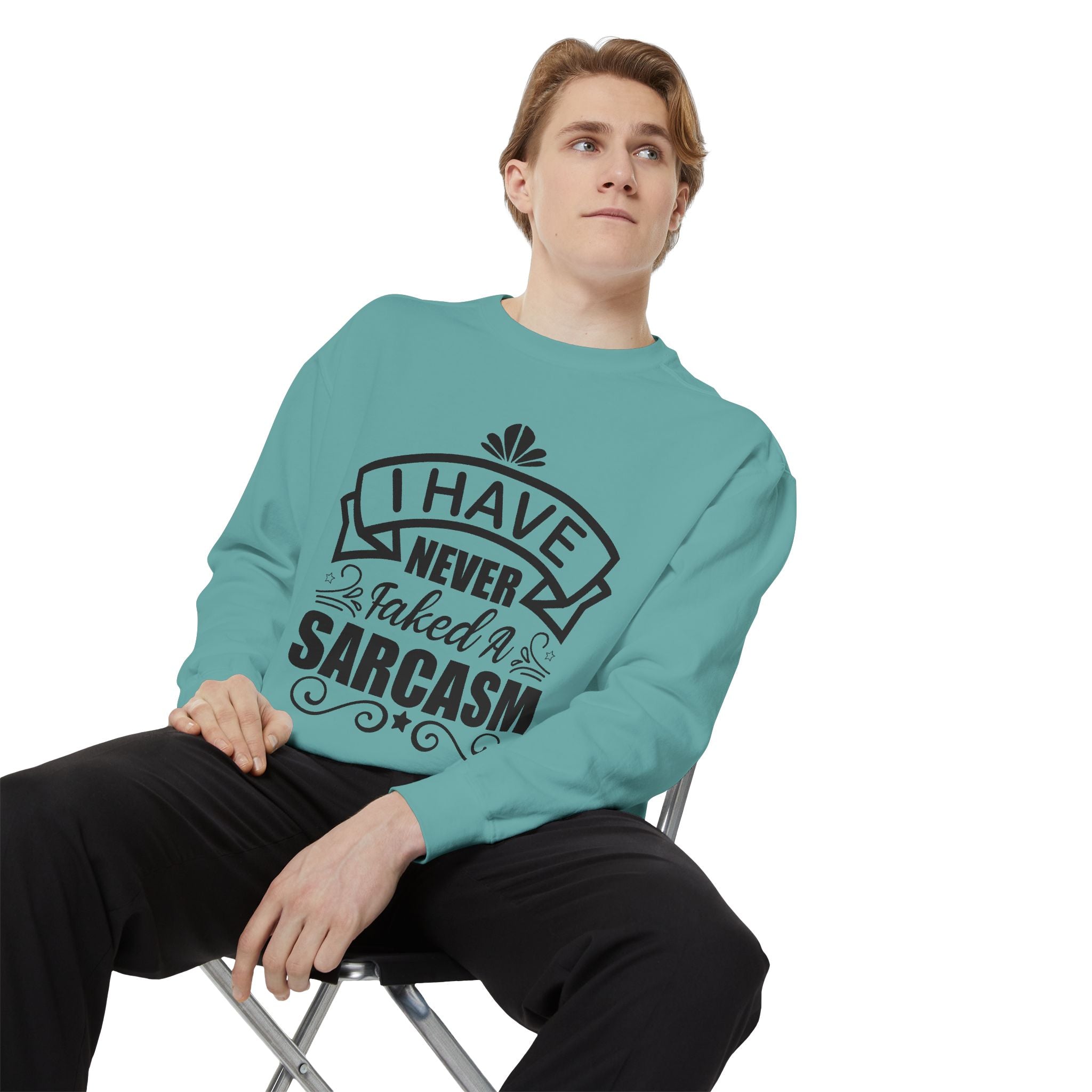 Sarcasm Sweatshirt - Funny Gift for Friends, Unisex Crewneck, Casual Wear, Cozy Style, Humor Apparel